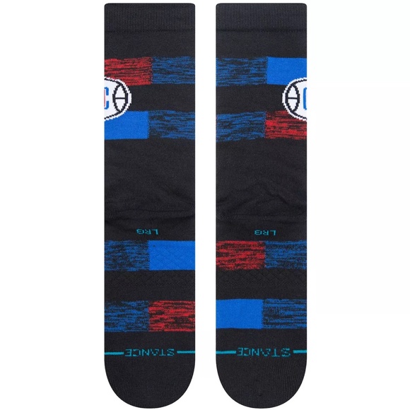 Stance x NBA LA Clippers Cryptic Crew Socks 1 Pair Mens Size L 9 - 13 Black - Picture 3 of 6